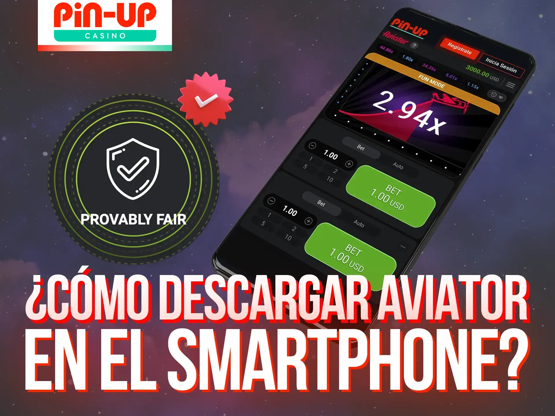 Lanza Aviator en la aplicación Pin-Up y disfruta de la emoción de ganar.