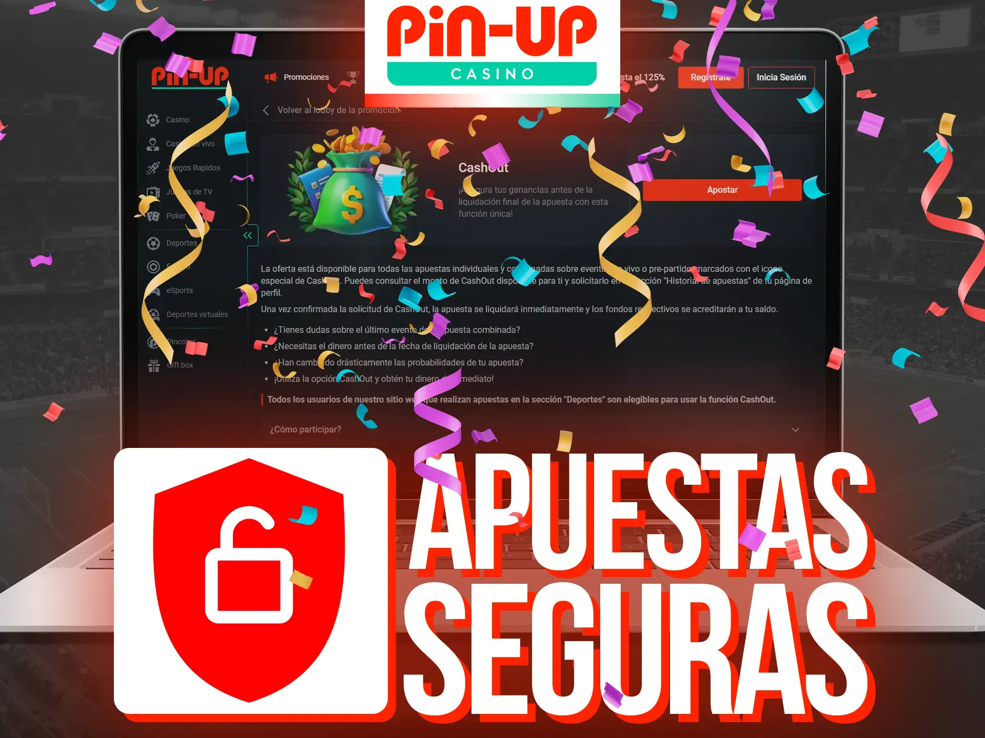 Asegura tus Apuestas con CashOut de Pin-Up.