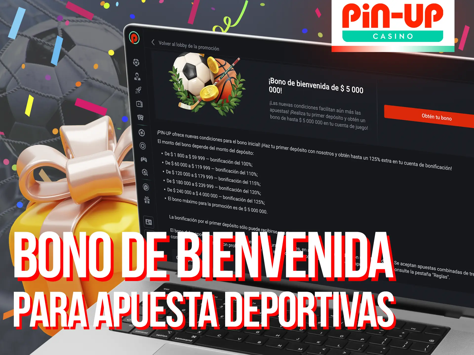 ¡Aprovecha el Bono de Bienvenida de Pin-Up para Deportes.