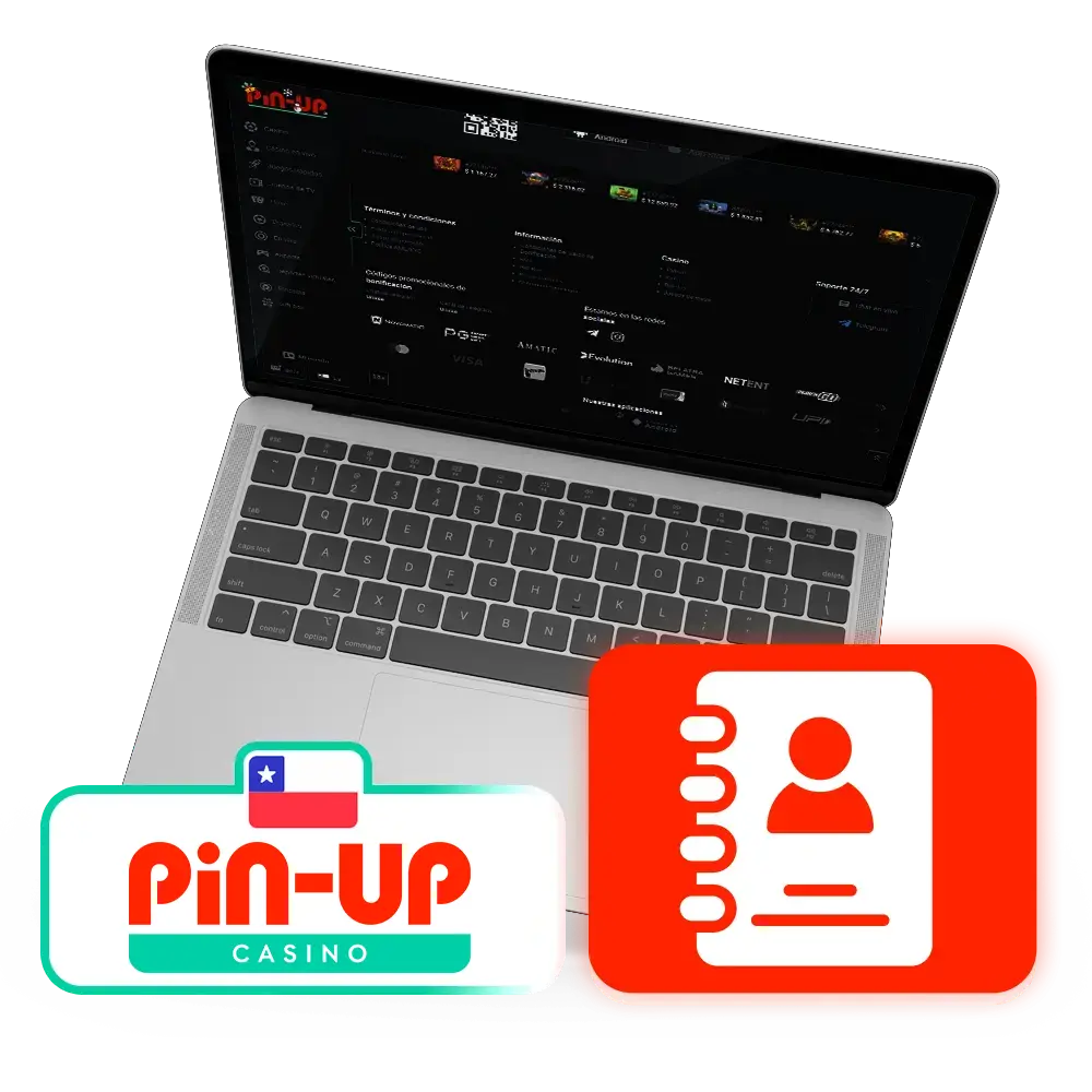 Contacta con Pin-Up a través de diversas opciones.