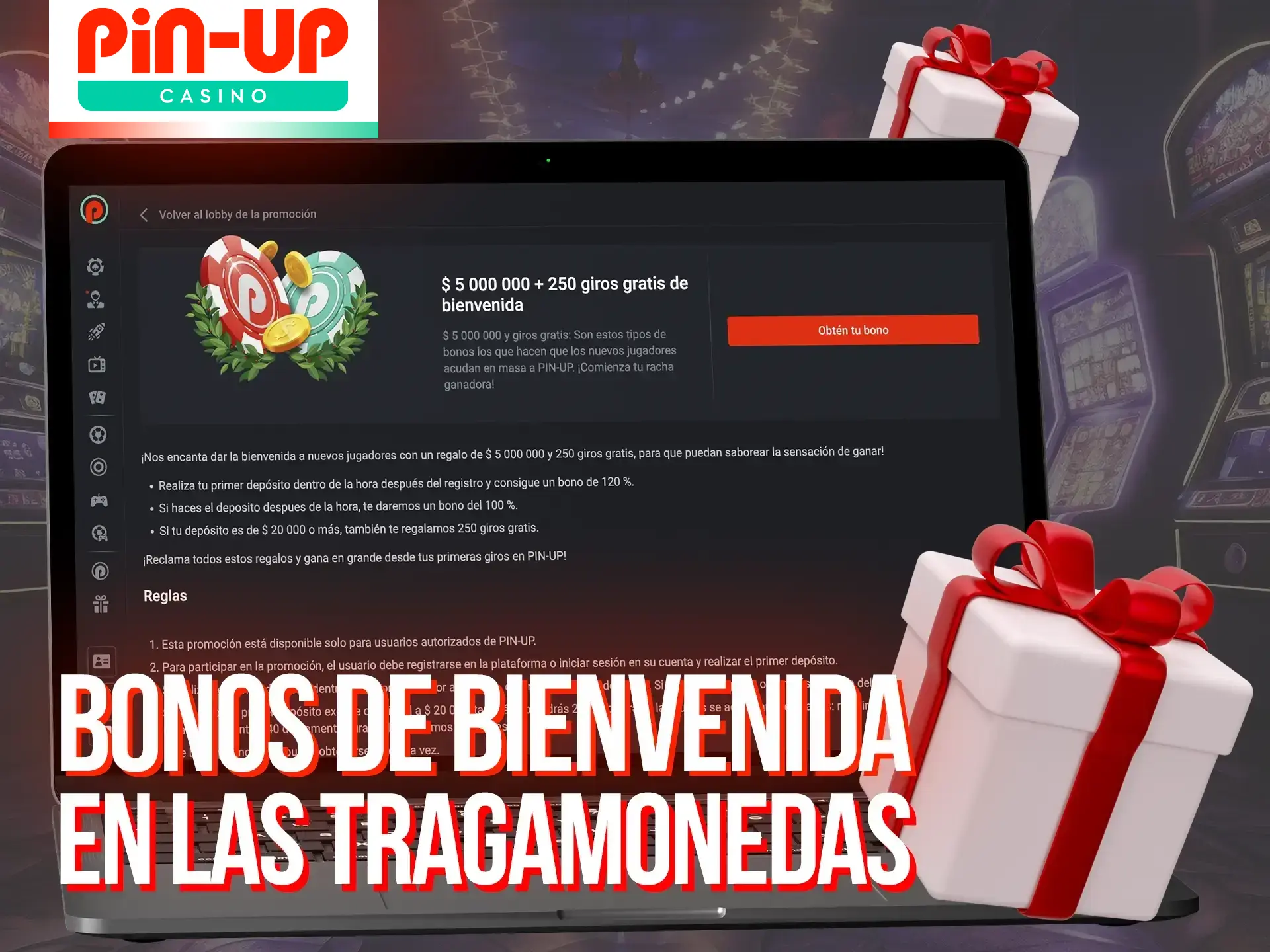 Aprovecha el bono de tragaperras de Pin-Up Casino para aumentar tu saldo y el tamaño de tus apuestas.