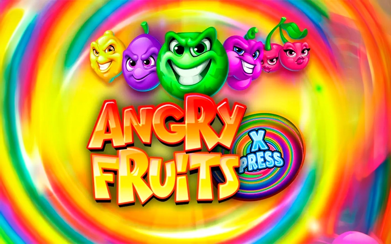 Recoge tus ganancias en el juego Angry Fruits en Pin-Up Casino.