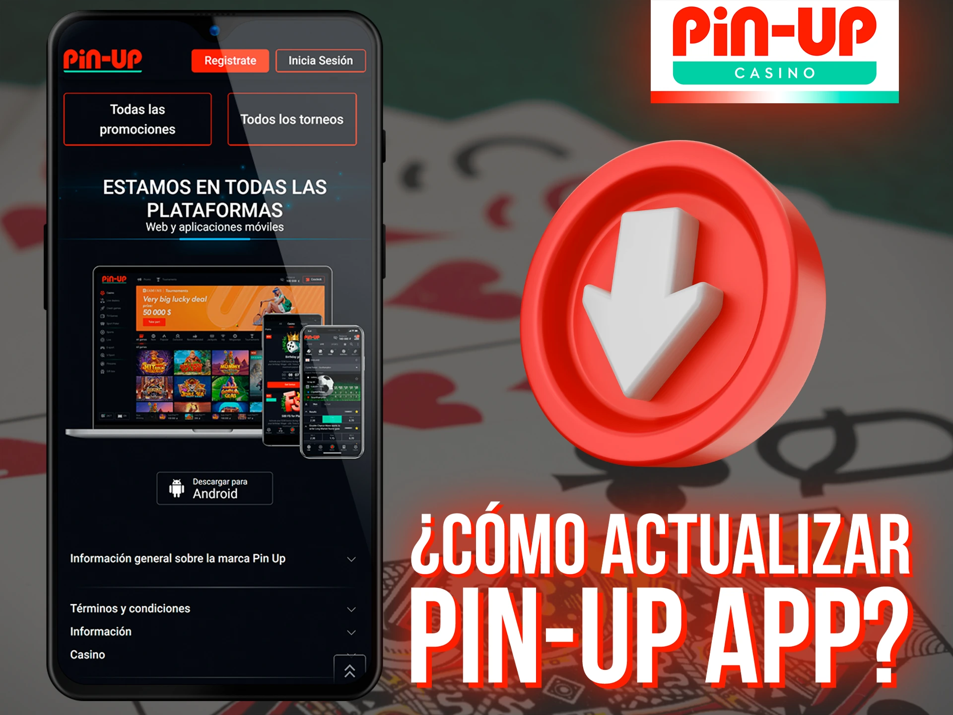 Aprende a actualizar tu aplicación Pin-Up a la última versión.