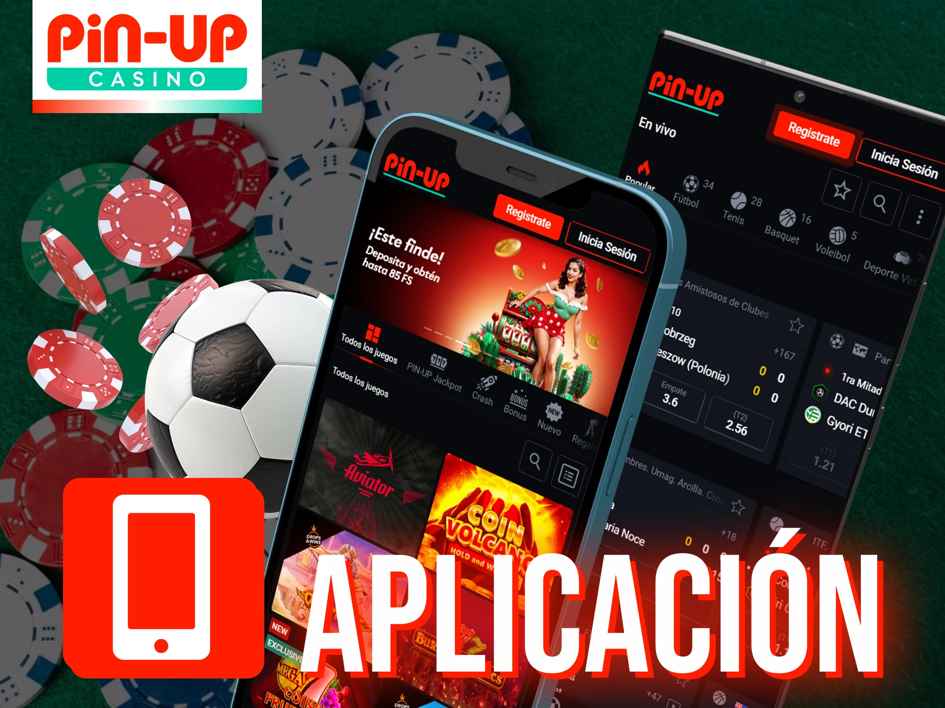 Pin Up tiene una practica aplicacion movil que puedes usar en cualquier lugar.