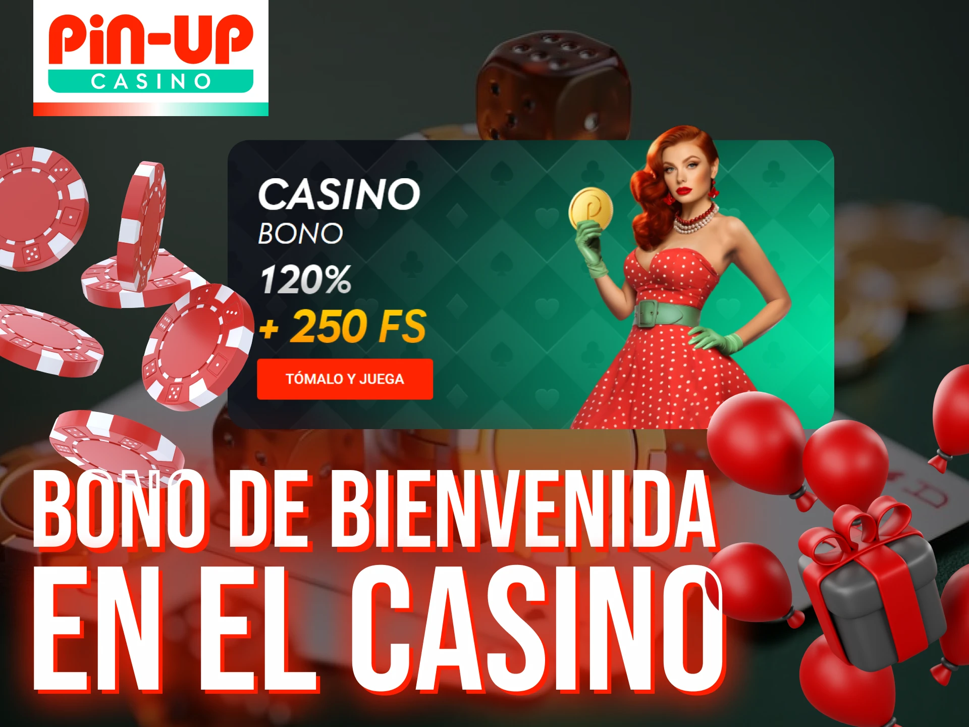 En Pin Up, obtenga un bono de bienvenida del casino y juegue en el casino con ganancias.