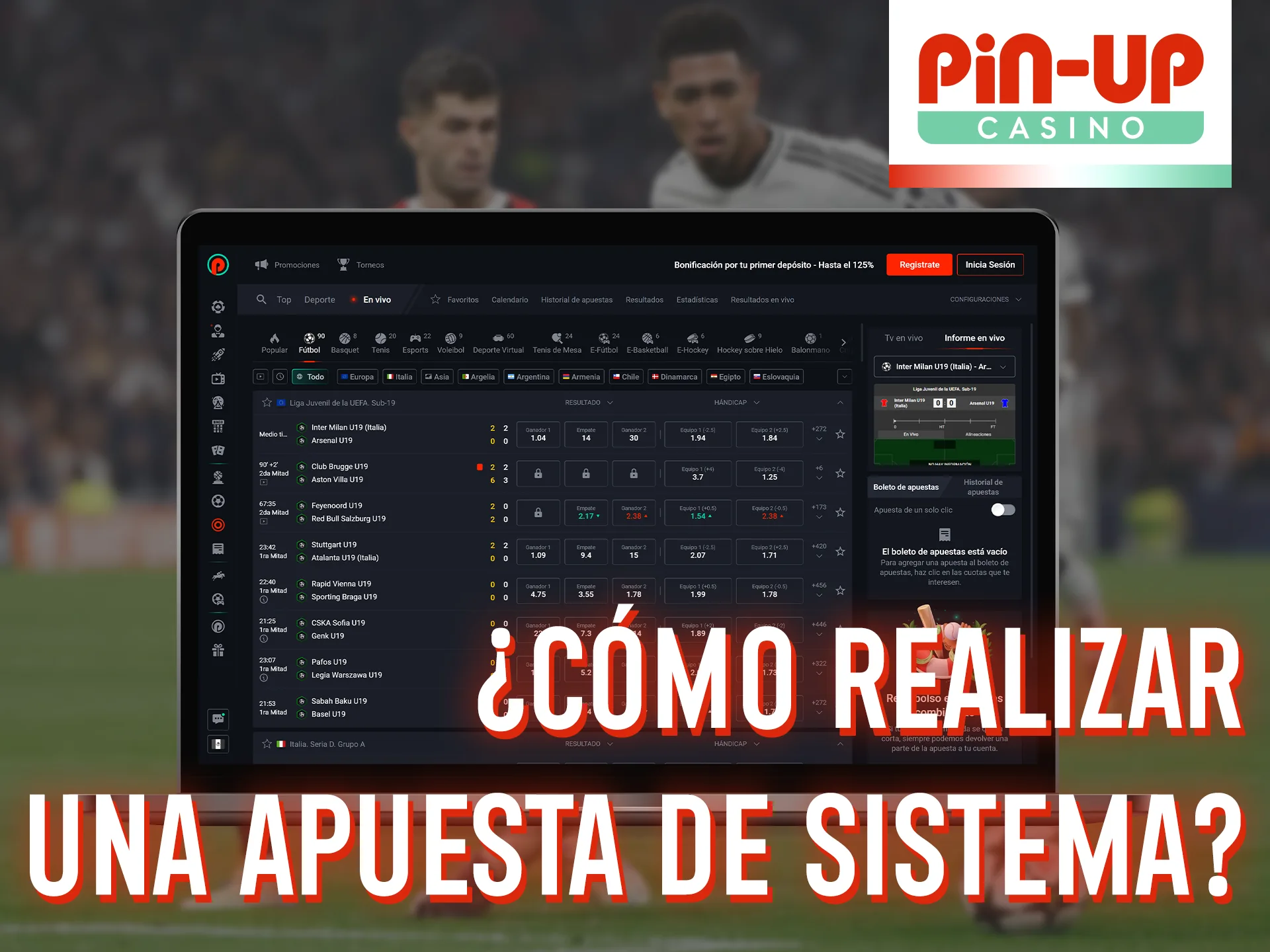 Las apuestas de sistema en Pin-Up son una combinación de varias apuestas de acumulador.