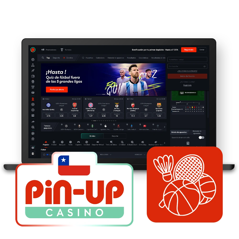 Apuesta en una gran variedad de deportes en la plataforma líder Pin-Up.