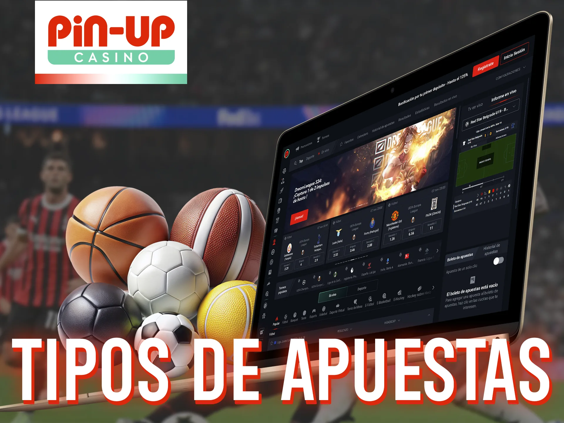 Pin-Up ofrece una amplia gama de apuestas para todos los gustos.